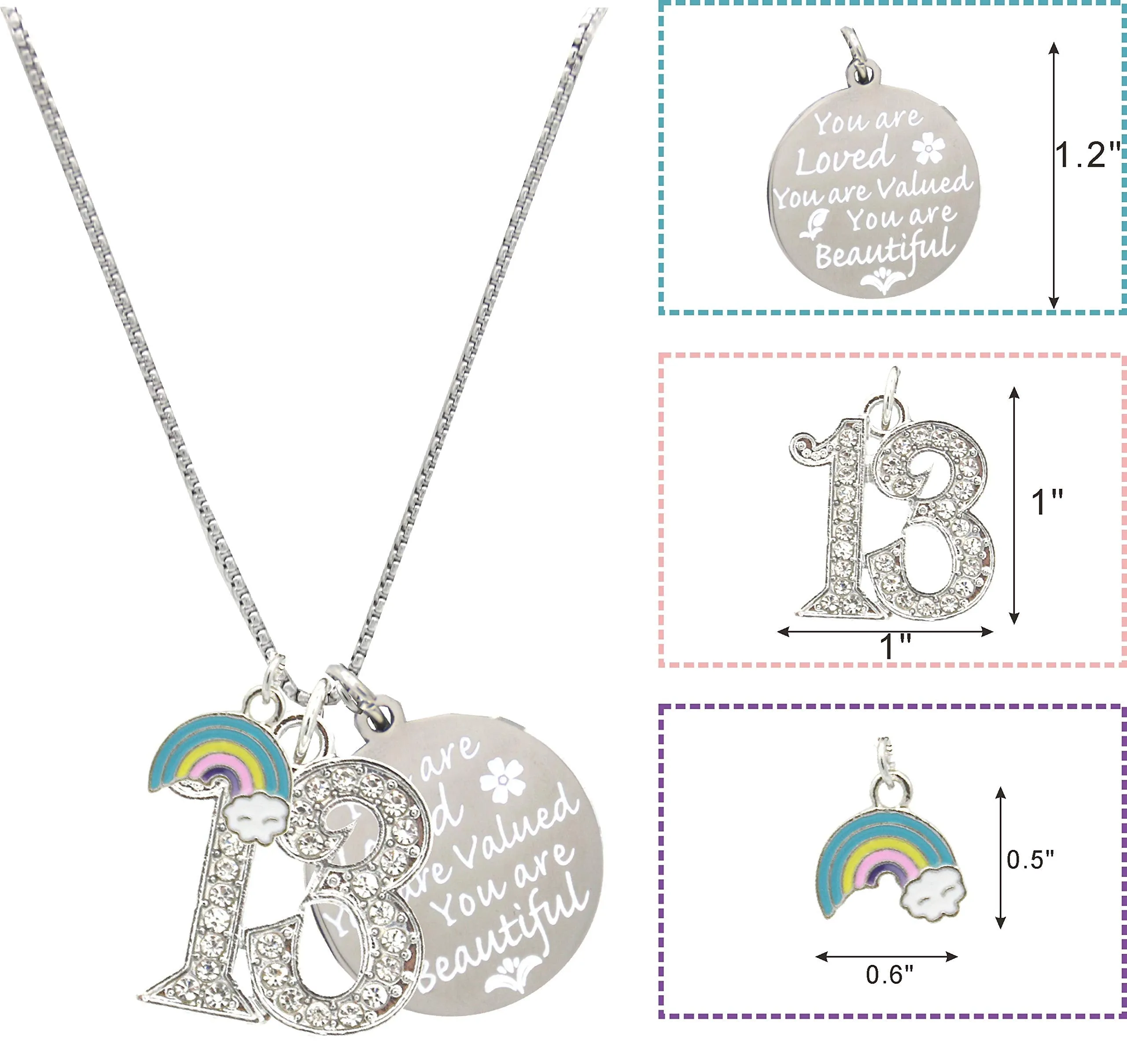 13th Birthday, 13th Birthday Gift, 13th Birthday Girl Gifts, 13th Birthday Necklace, Gifts