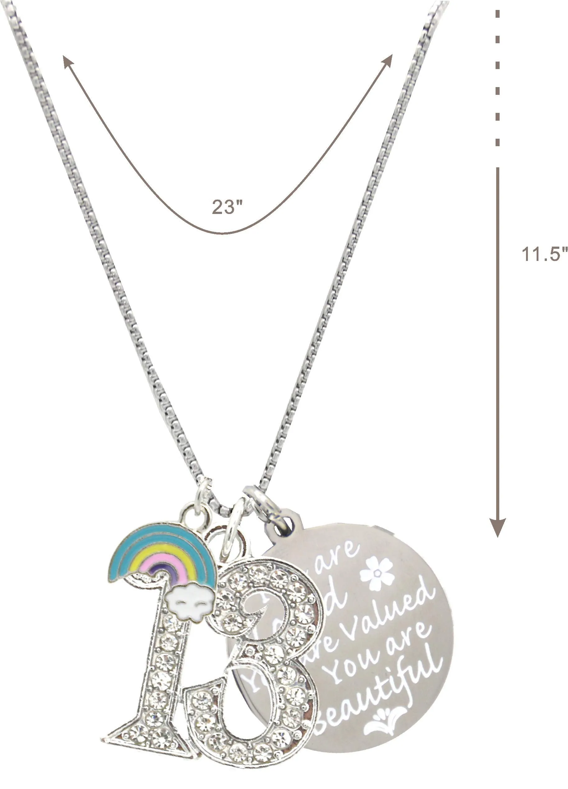 13th Birthday, 13th Birthday Gift, 13th Birthday Girl Gifts, 13th Birthday Necklace, Gifts