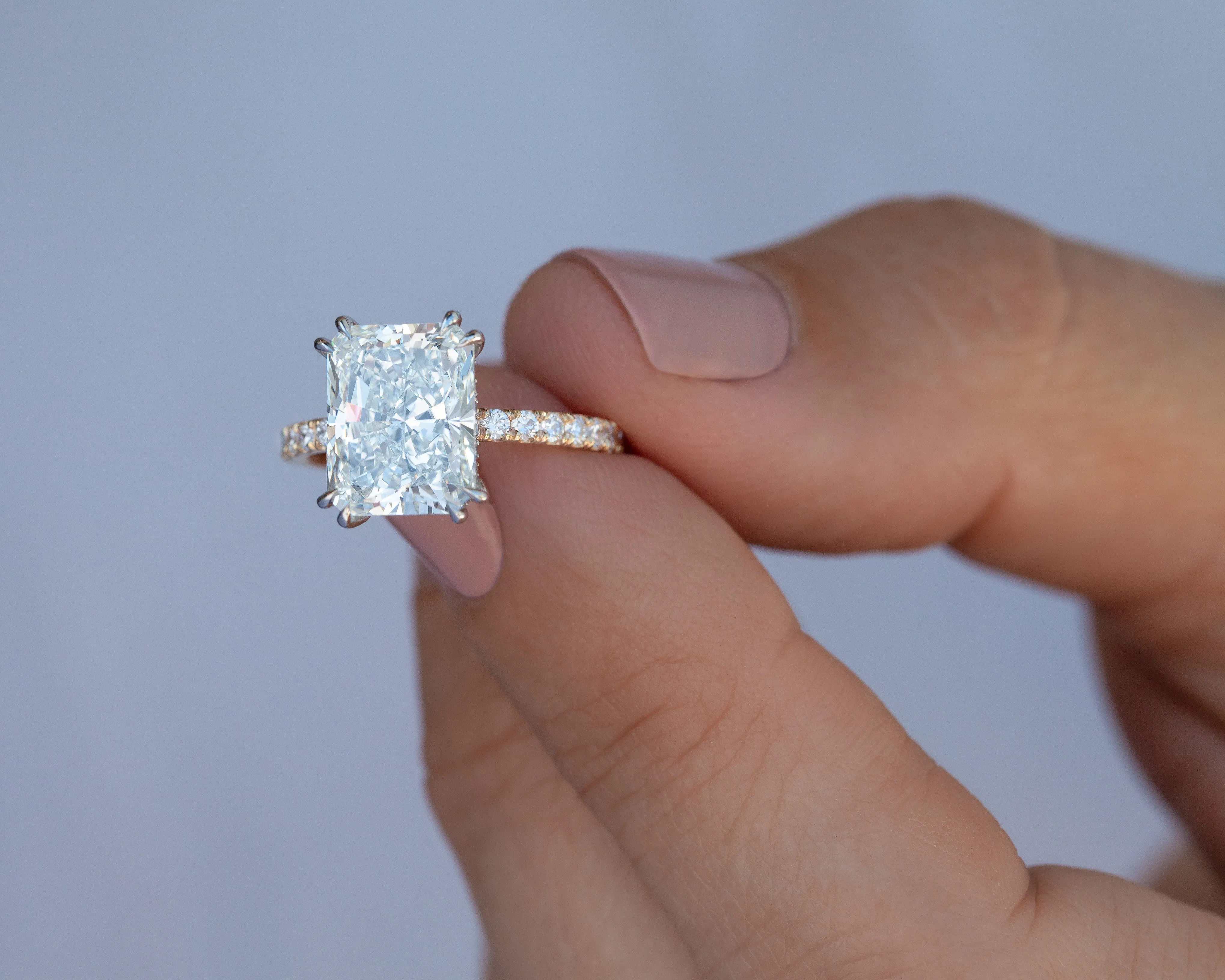 3.57-Carat Radiant Diamond Ring