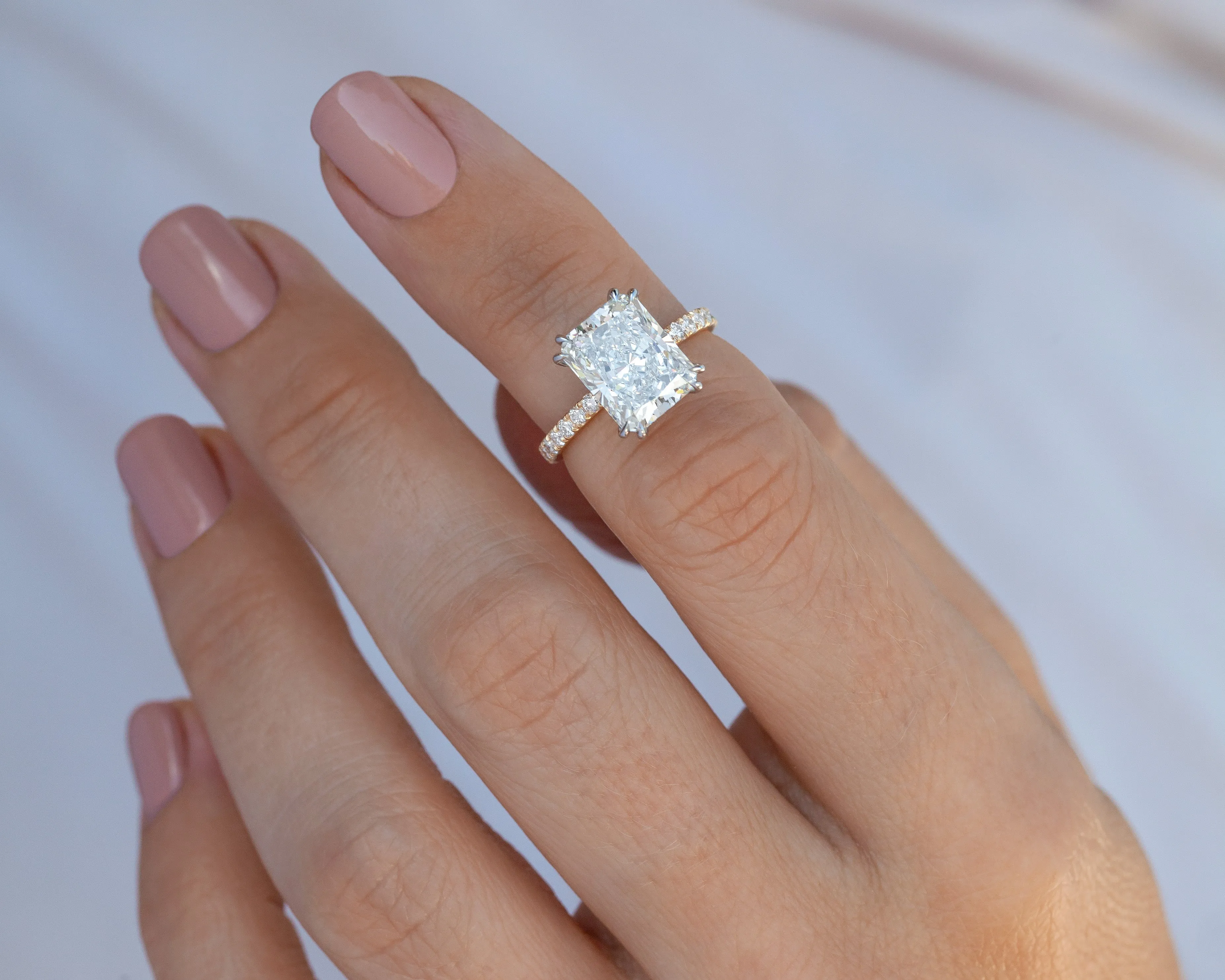 3.57-Carat Radiant Diamond Ring