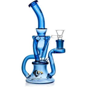 9” Full Color Recycler Rig, by Diamond Glass (free banger included)