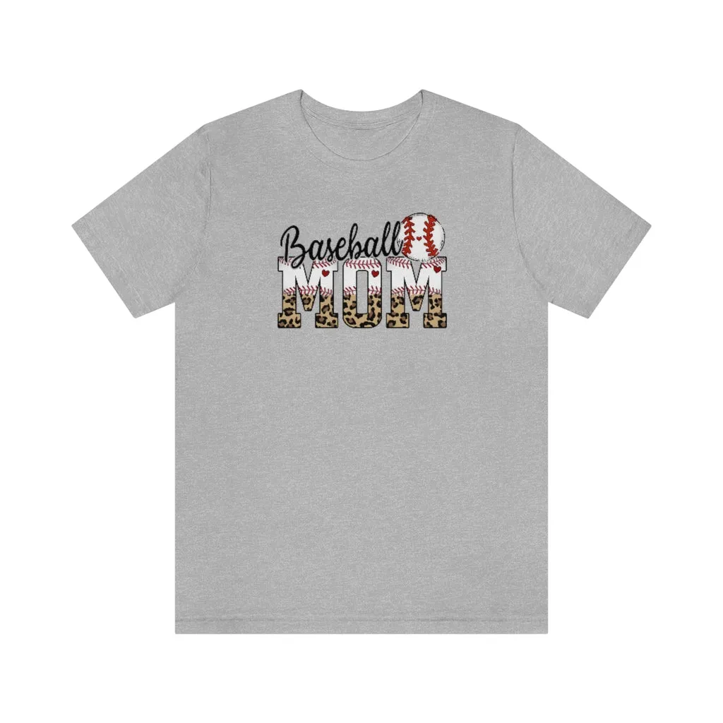 Baseball Mom Leopard Shirt | Sports Mom Tee