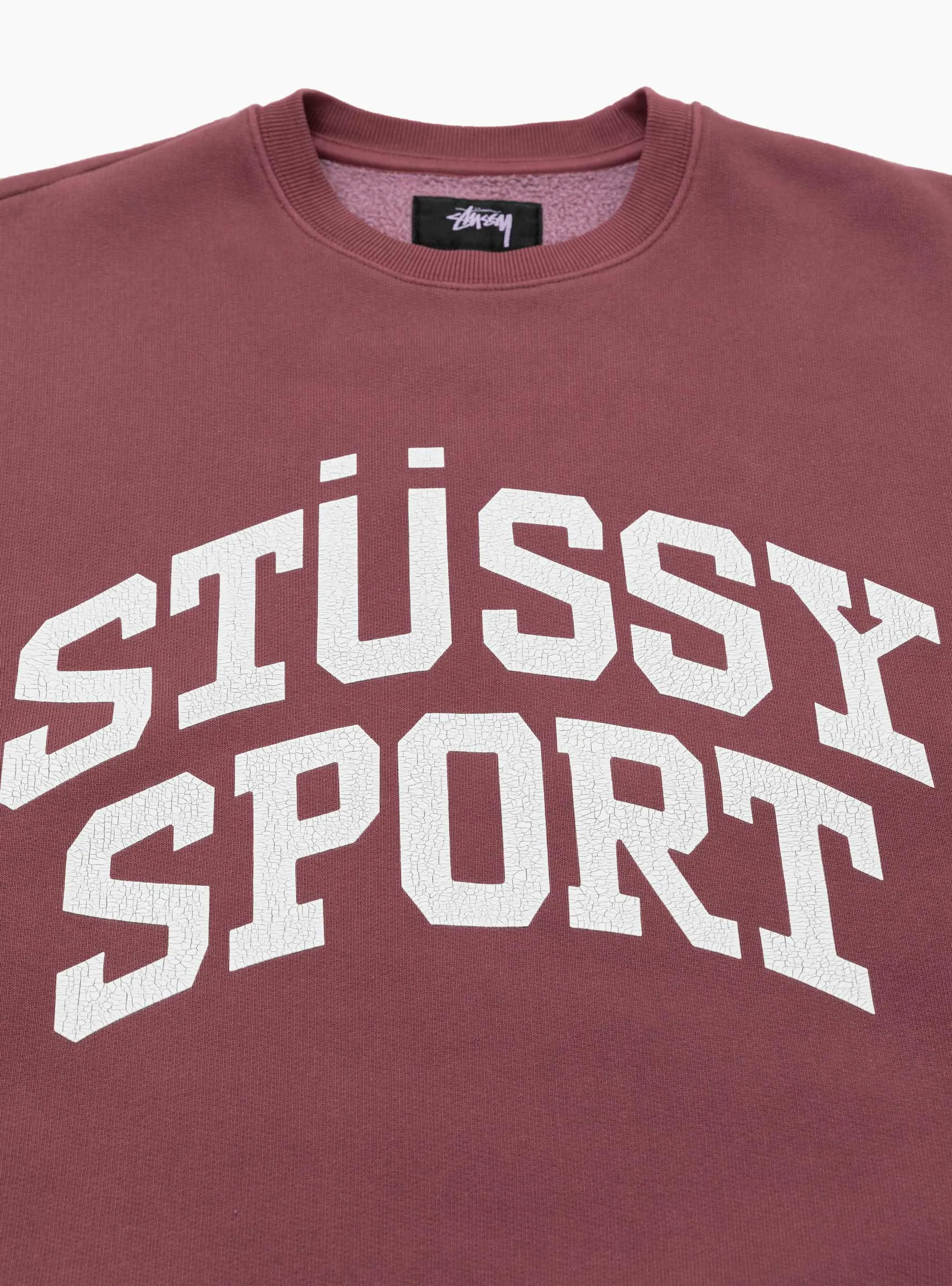 Big Crackle Sport Crew Burgundy