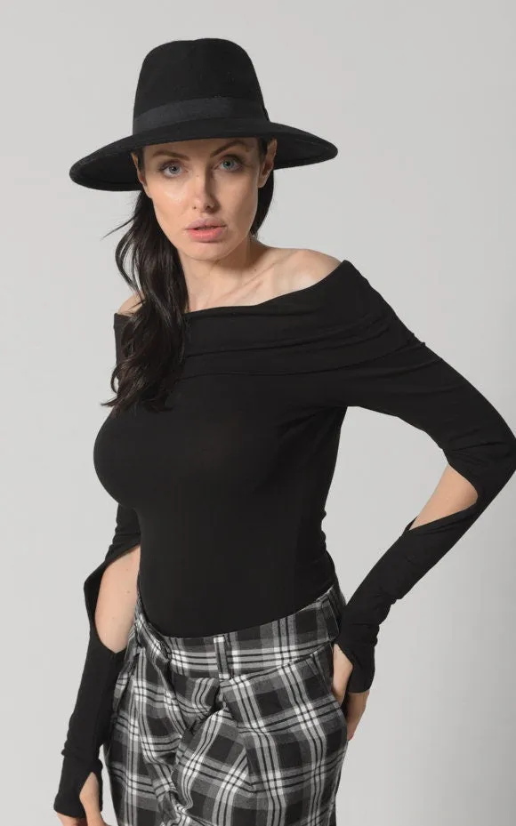 Black Long Sleeve Top