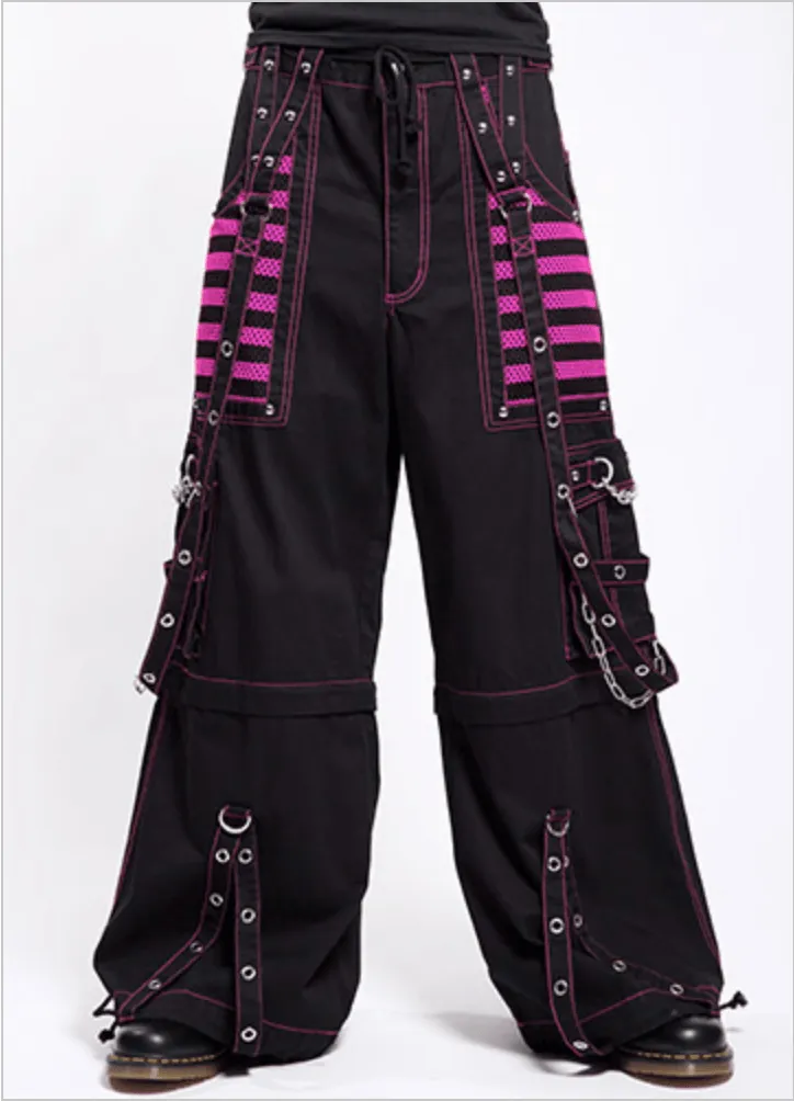 BLACK/PINK ELECTRO PANT