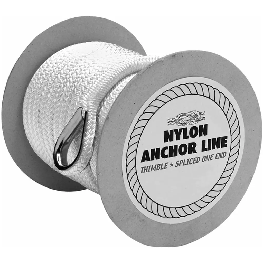 Braided Anchor Line- 1/2" x 200' White*FA*