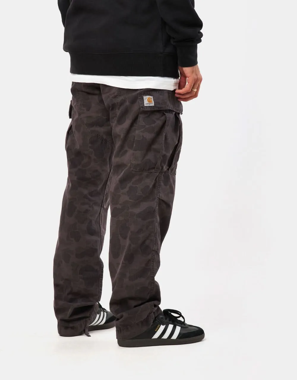 Carhartt WIP Duck Cargo Pant - Camo Duck/Green/Office Green (Garment Dyed)