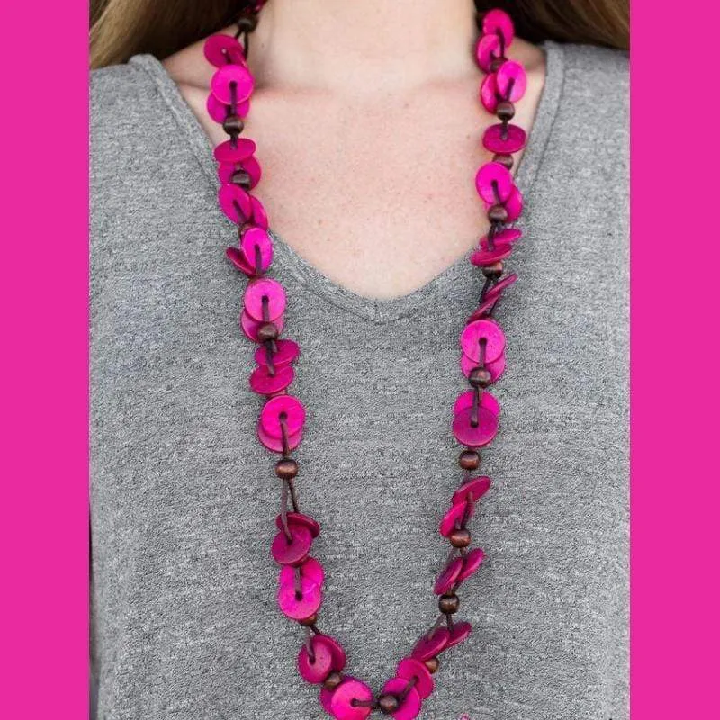 Caribbean Carnival Pink Necklace