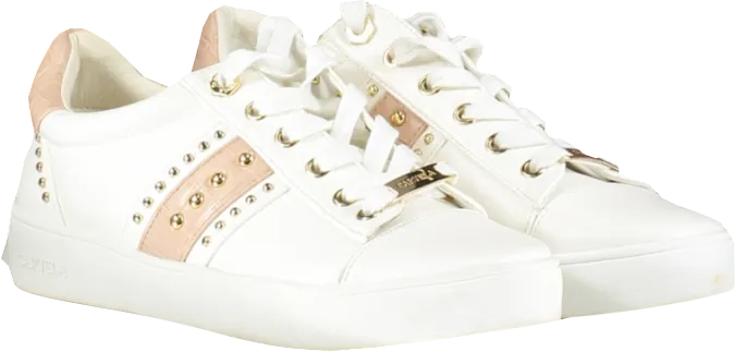 Carvela White / Gold Studded Embellished Trainers UK 5 EU 38 👠