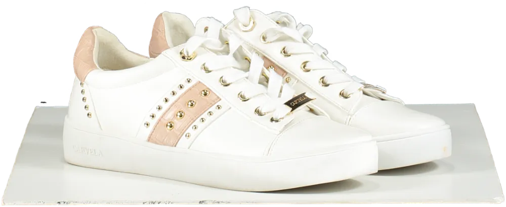 Carvela White / Gold Studded Embellished Trainers UK 5 EU 38 👠