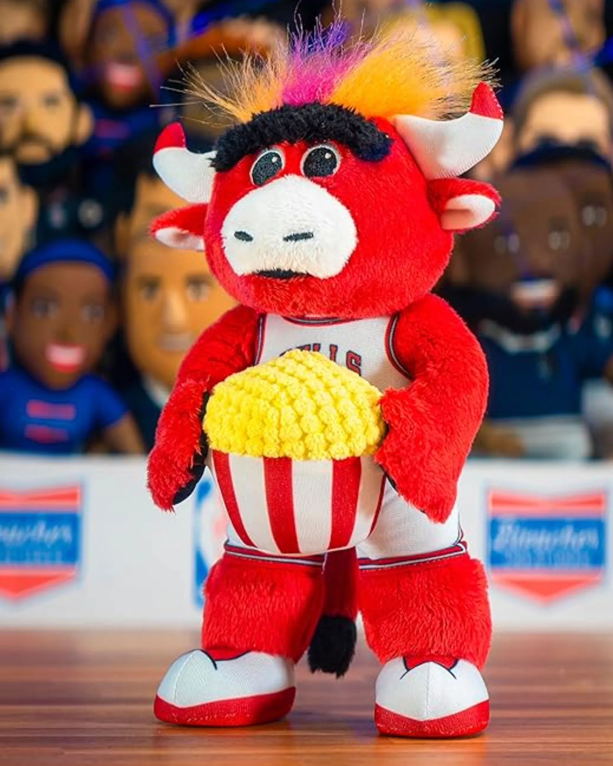 Chicago Bulls Benny The Bull 10 Mascot Plush Figure POP CORN