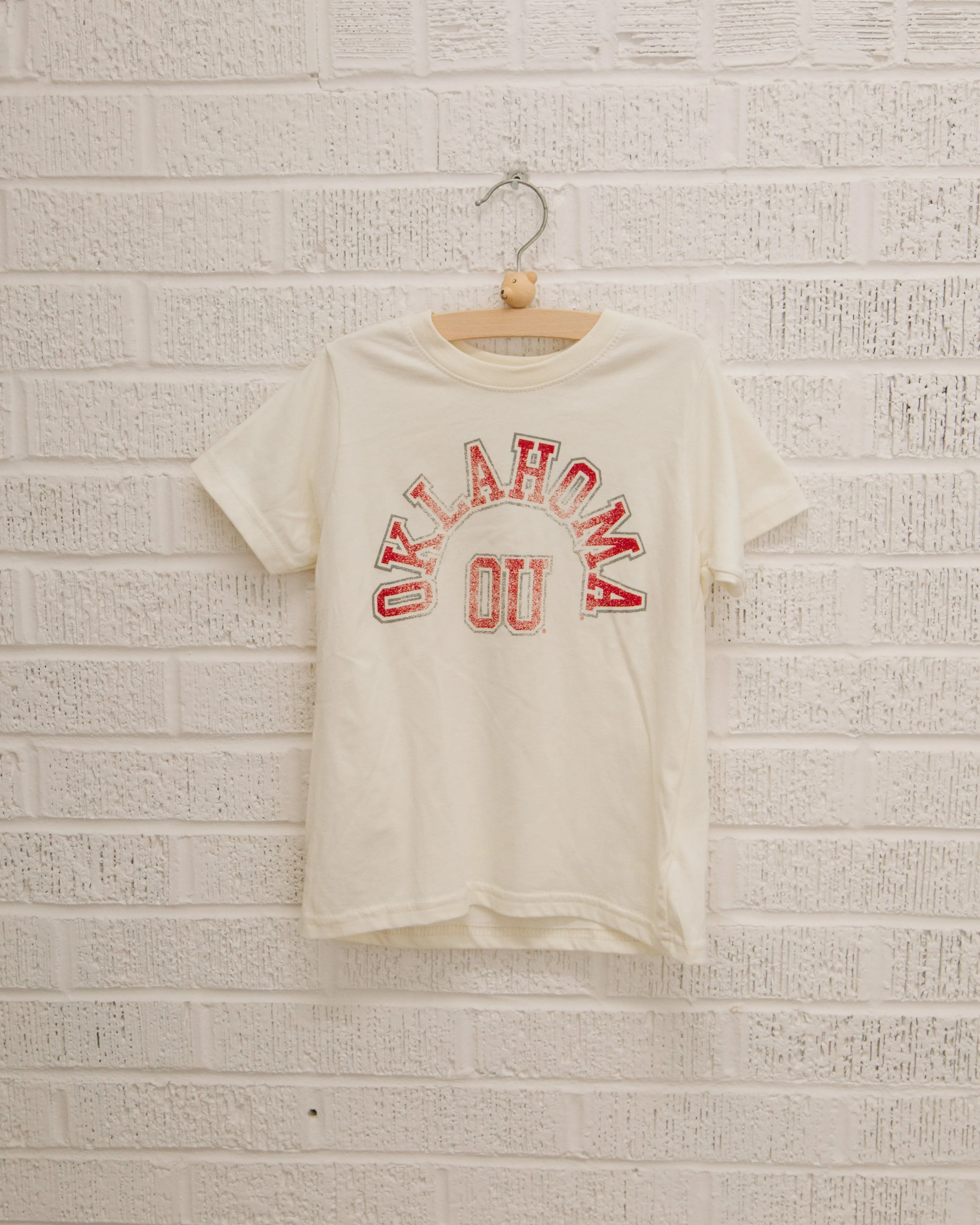 Children's OU Mega Arch Oatmeal Tee