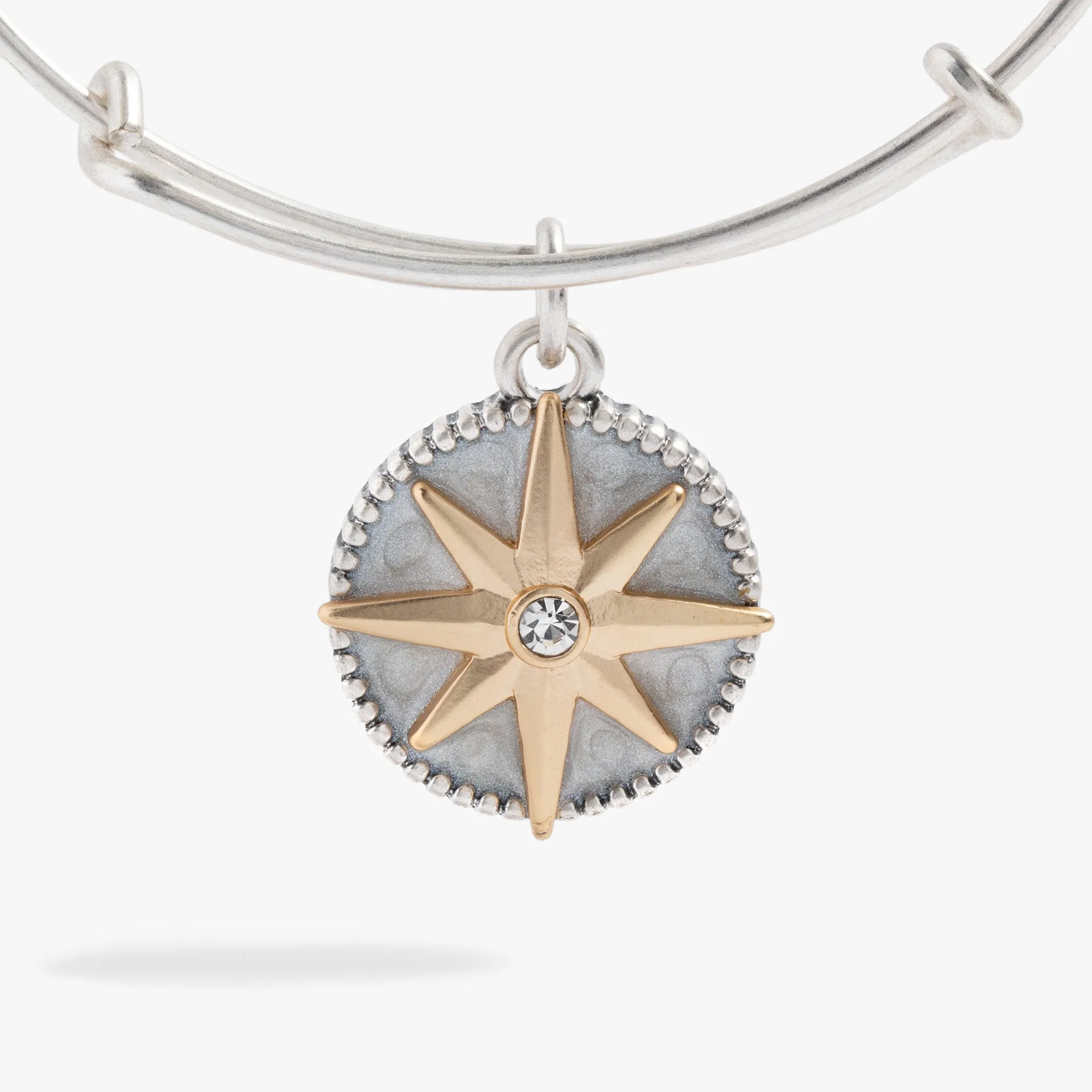 Compass Charm Bangle