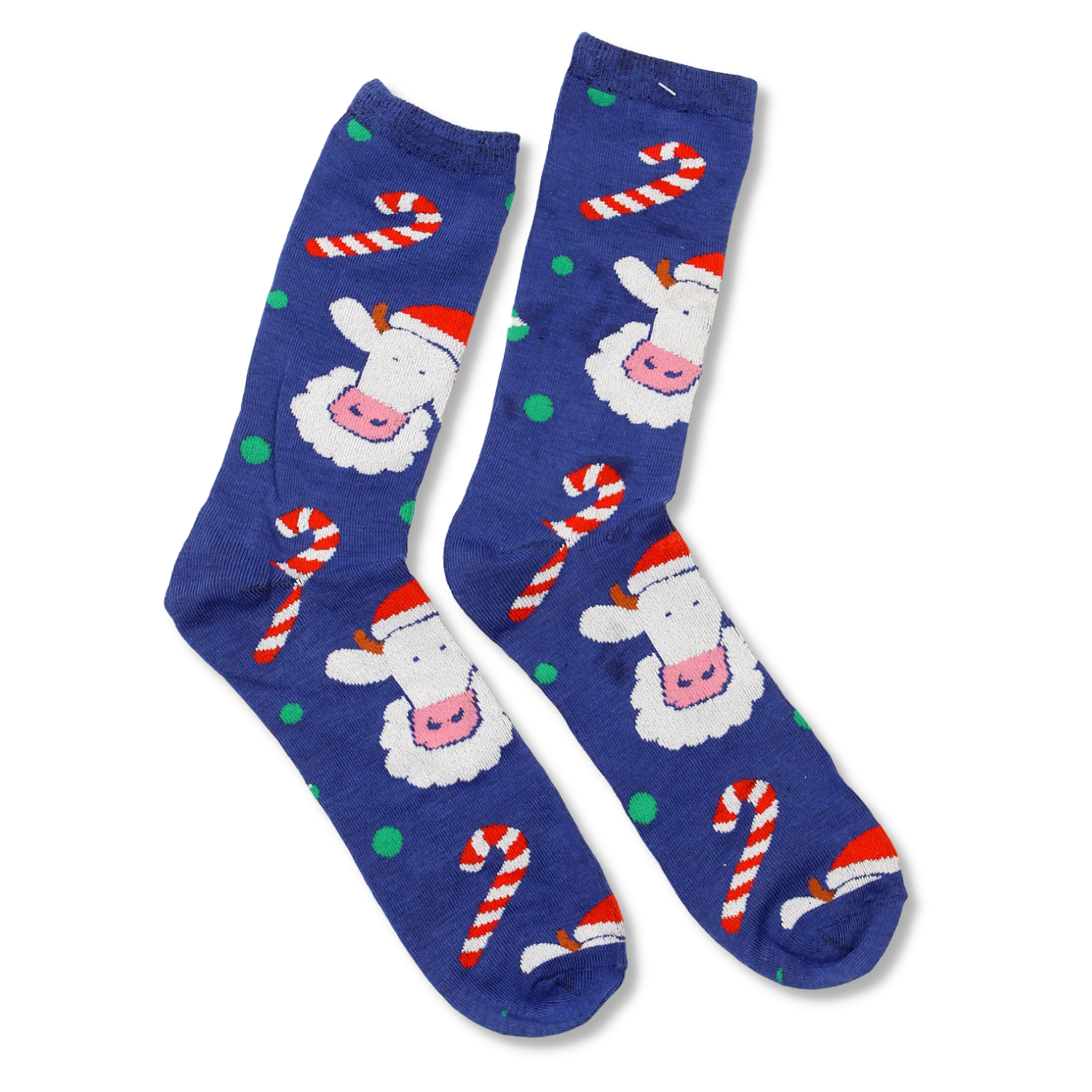 COWS Christmas Youth Socks - Blue