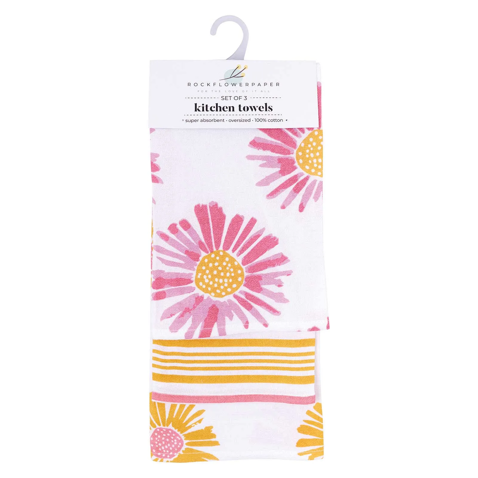 Daisies Kitchen Towel Set Of 3