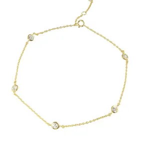 DIAMOND BY THE YARD ANKLET