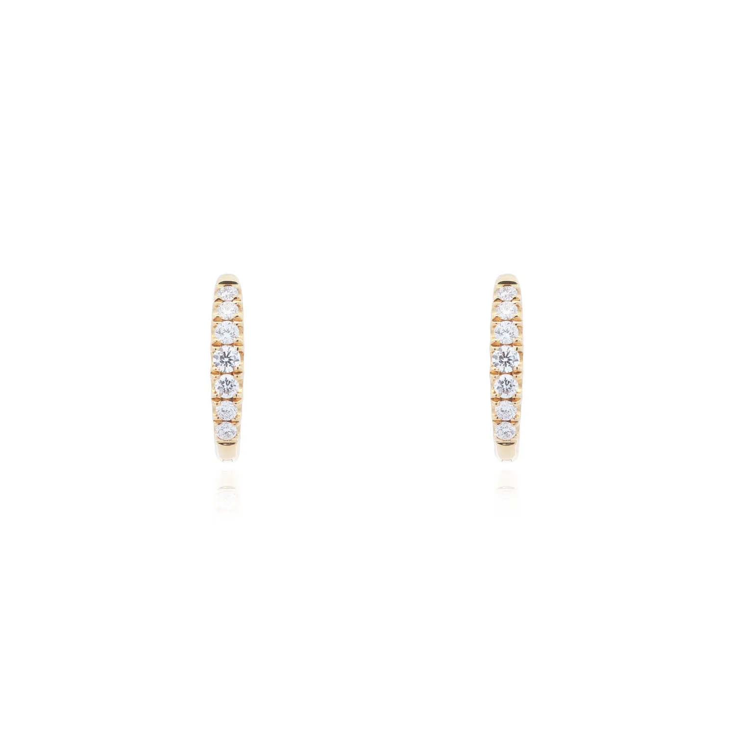 Diamond Huggie Earrings