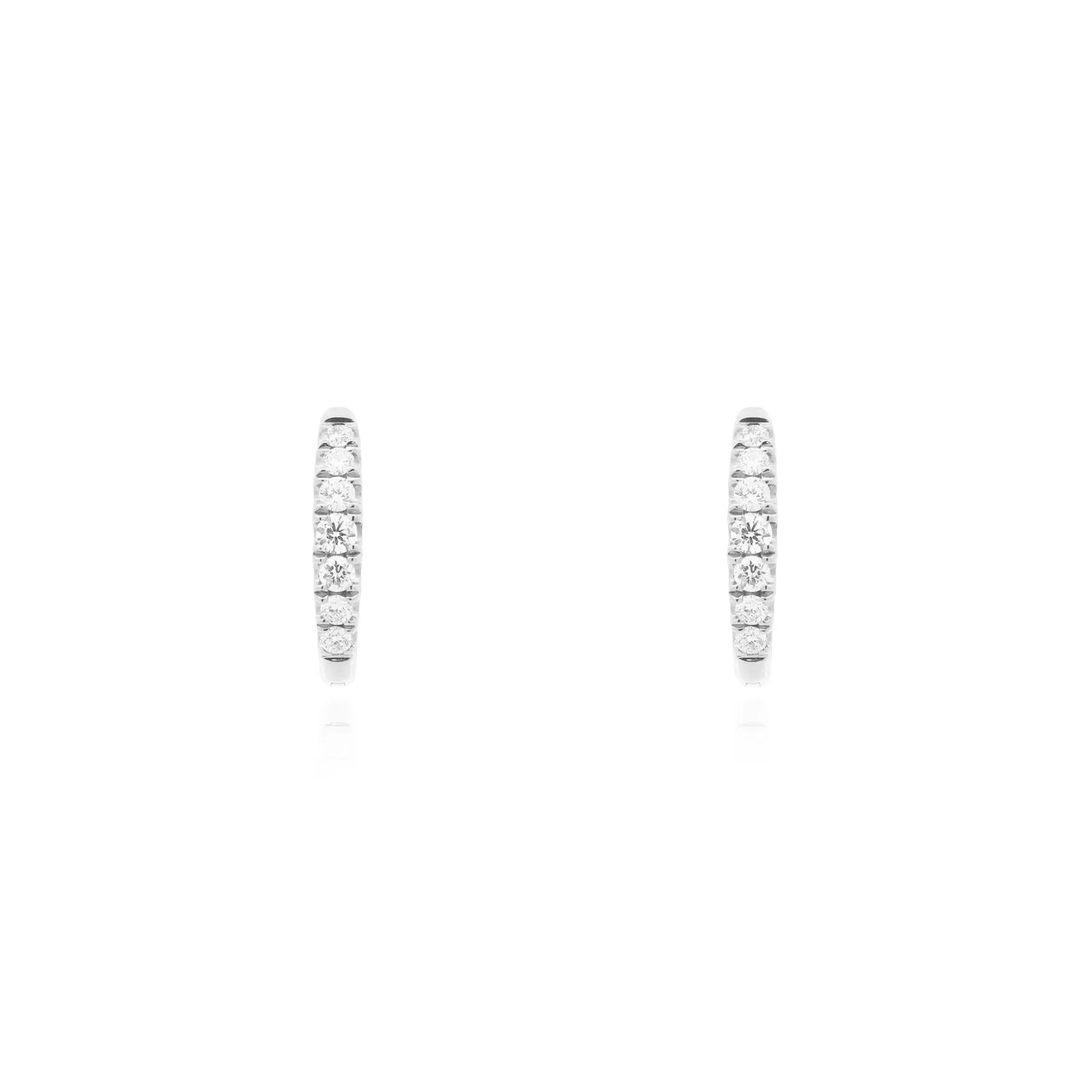 Diamond Huggie Earrings