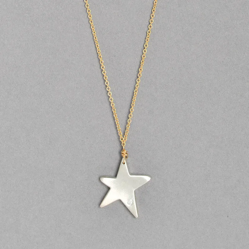 Diamond Star Necklace  (N1273MGd)