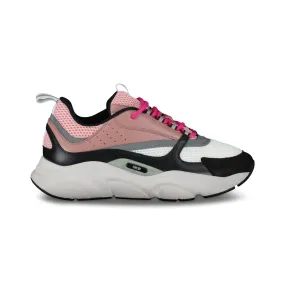 DIOR B22 CALFSKIN REFLECTIVE TRAINERS PINK