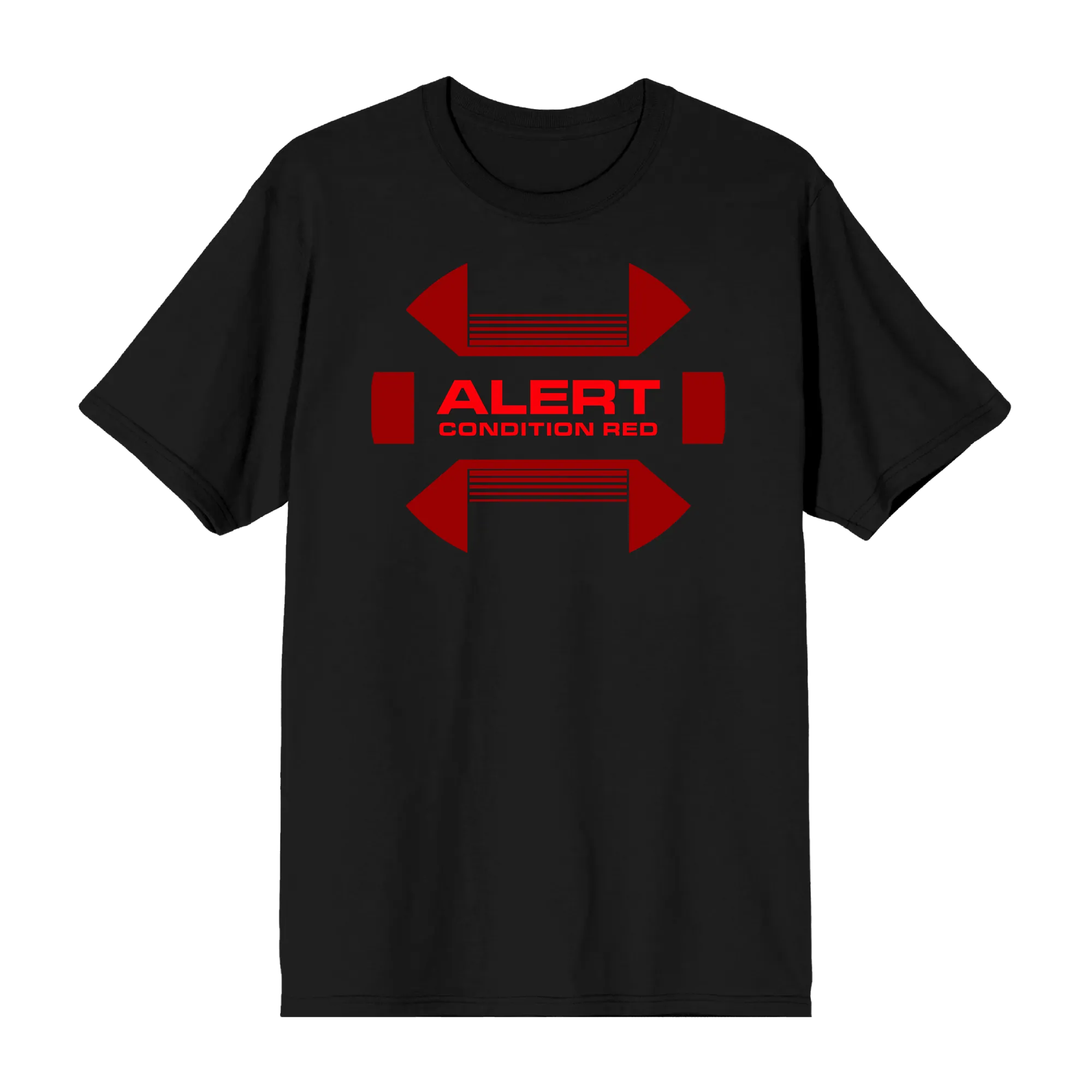 Enterprise Red Alert Black Tee