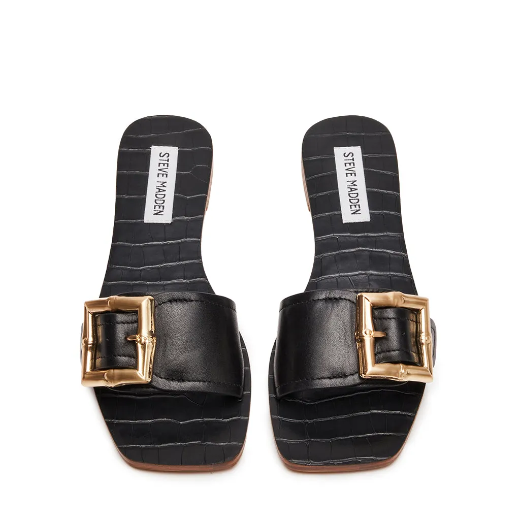 Farrah Sandals BLACK LEATHER