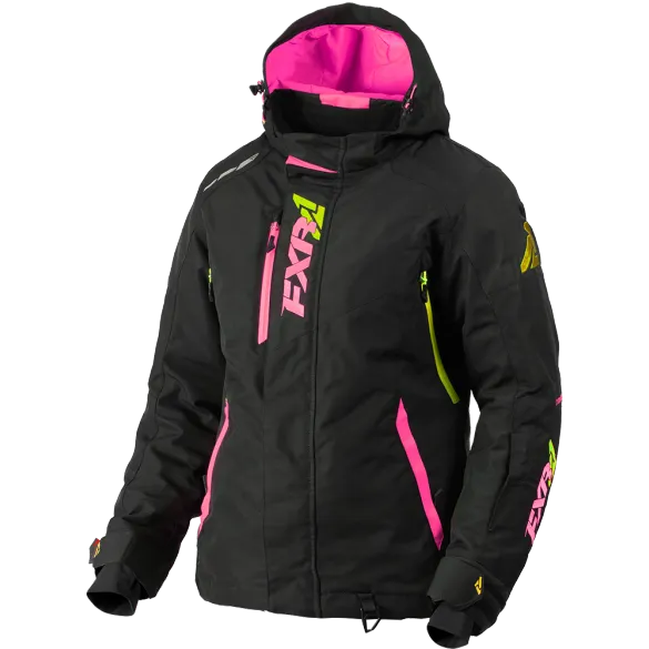 FXR Vertical Pro Womens Jacket Black/ElecPink/HiVis