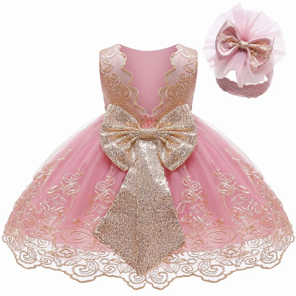 Girls Infant Lace Princess Dress