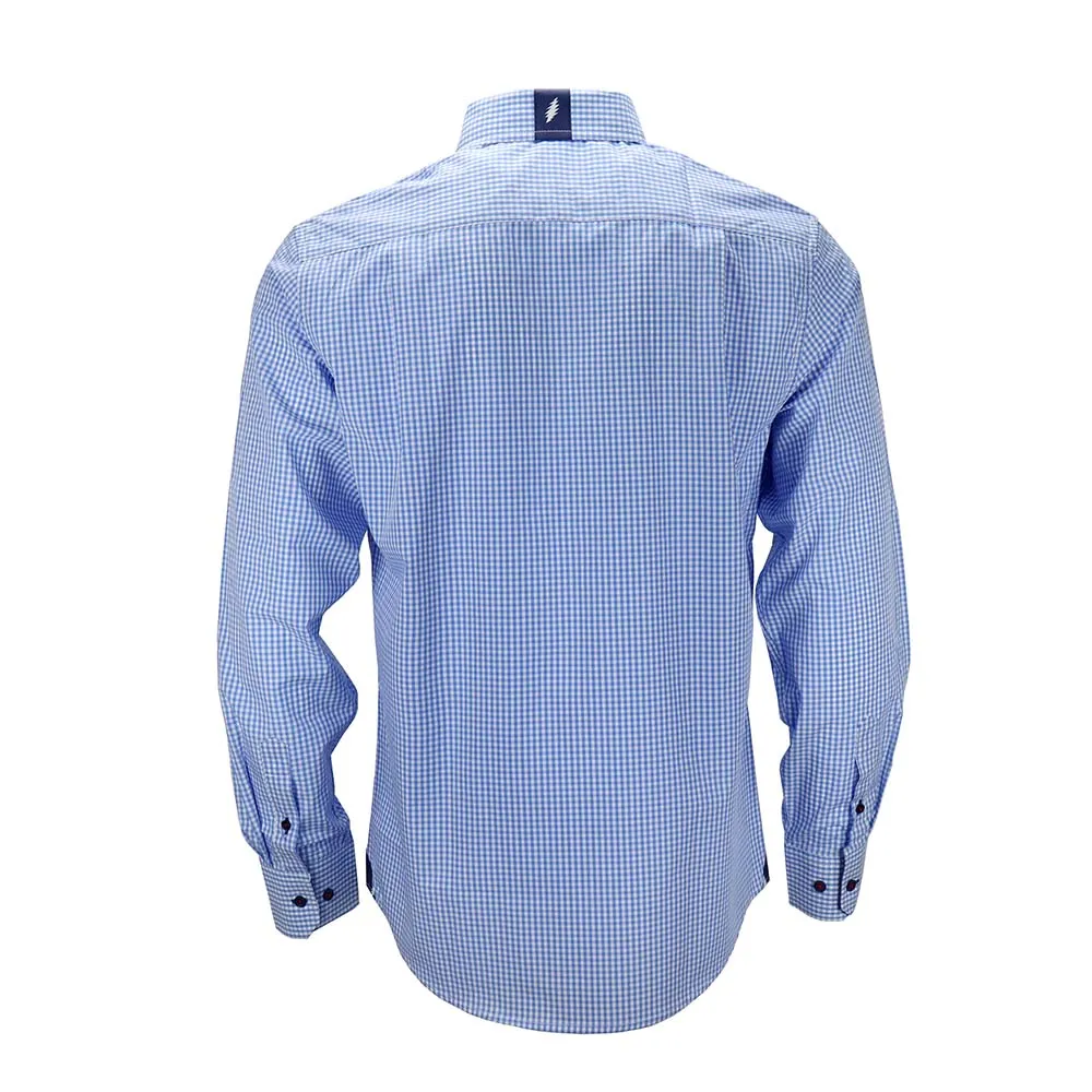 Grateful Dead | Long Sleeve Button-Down | Blue Gingham