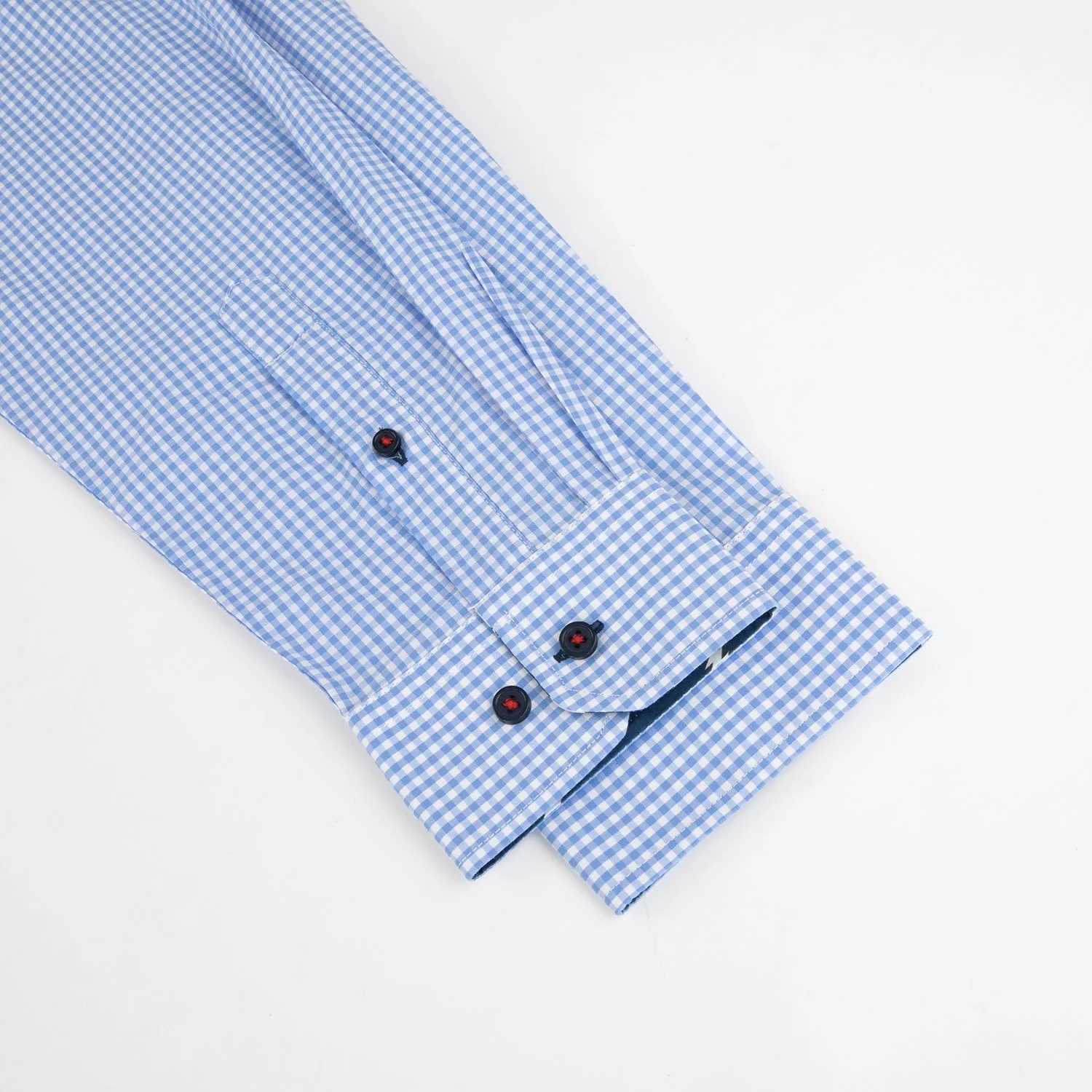 Grateful Dead | Long Sleeve Button-Down | Blue Gingham