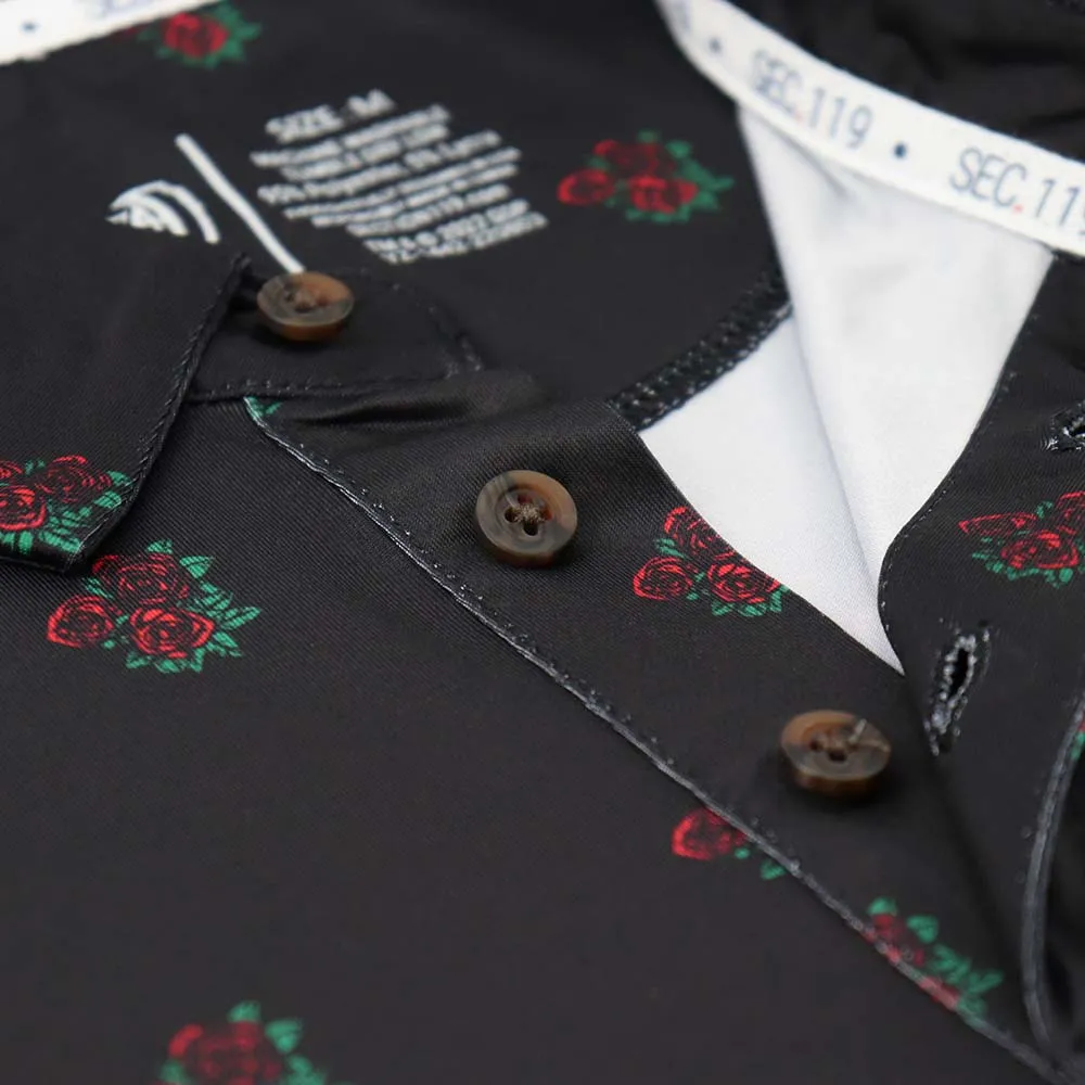 Grateful Dead | Performance Polo | Roses Black