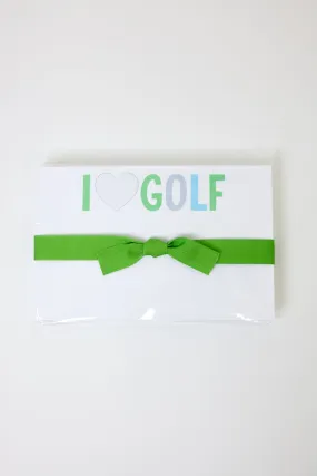 I Love Golf Notepad