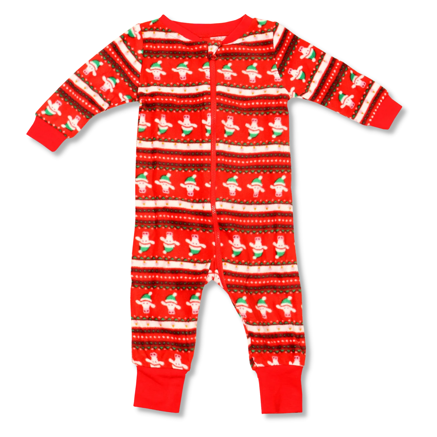 Infant Zip Christmas Onesie