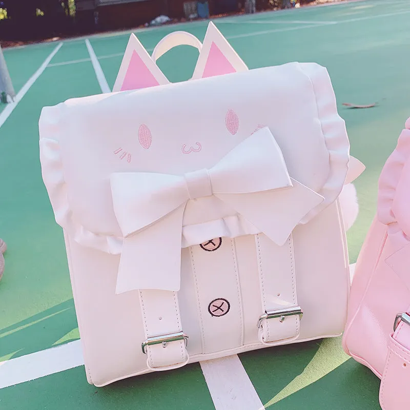 Japanese Cute Cat Bow Backpack AD11781