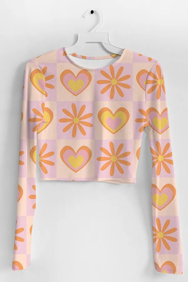 Jr Long Sleeve Shirt - Y2k Heart