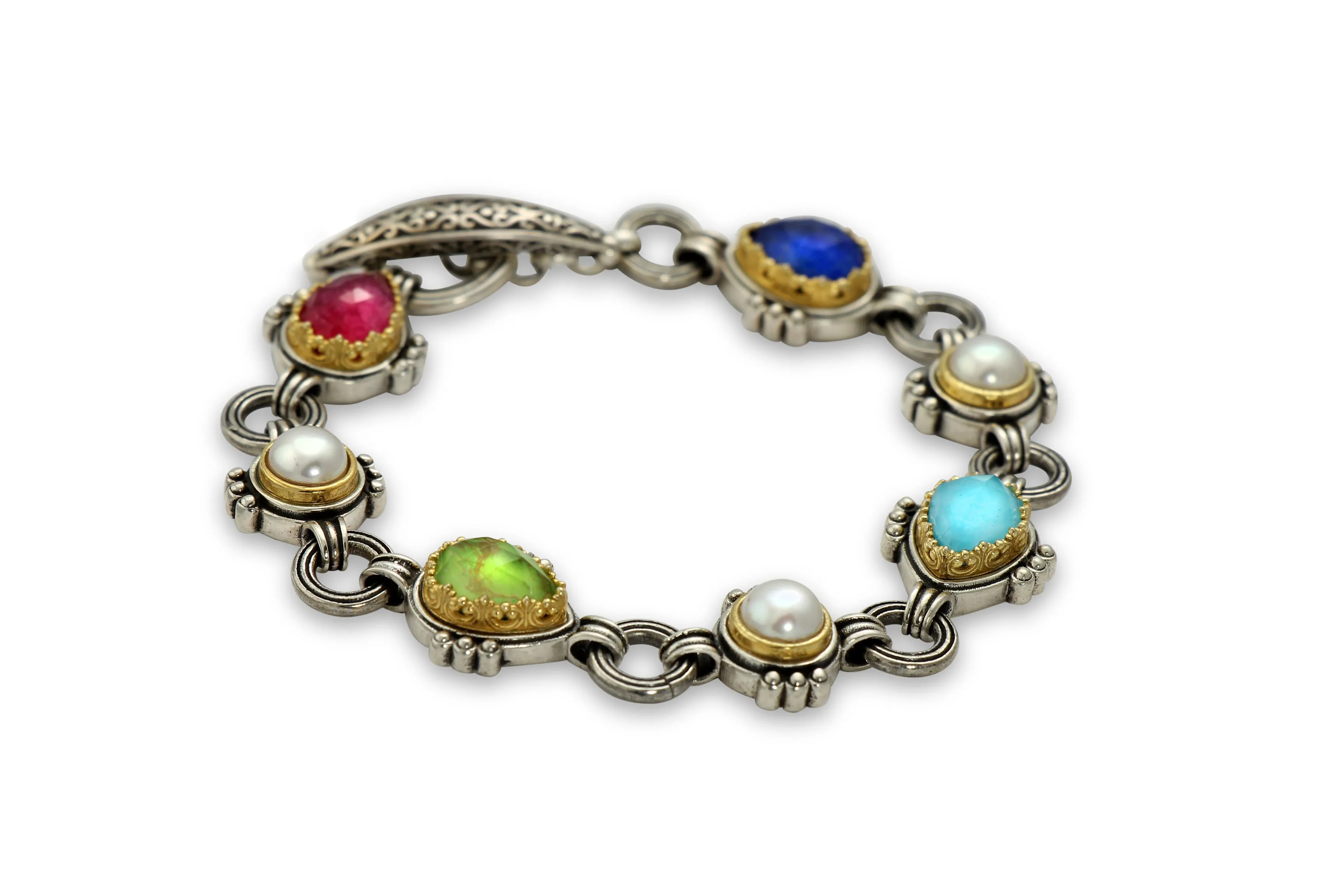 Karameles - Harvest Moon Drops Silver & Gold Bracelet