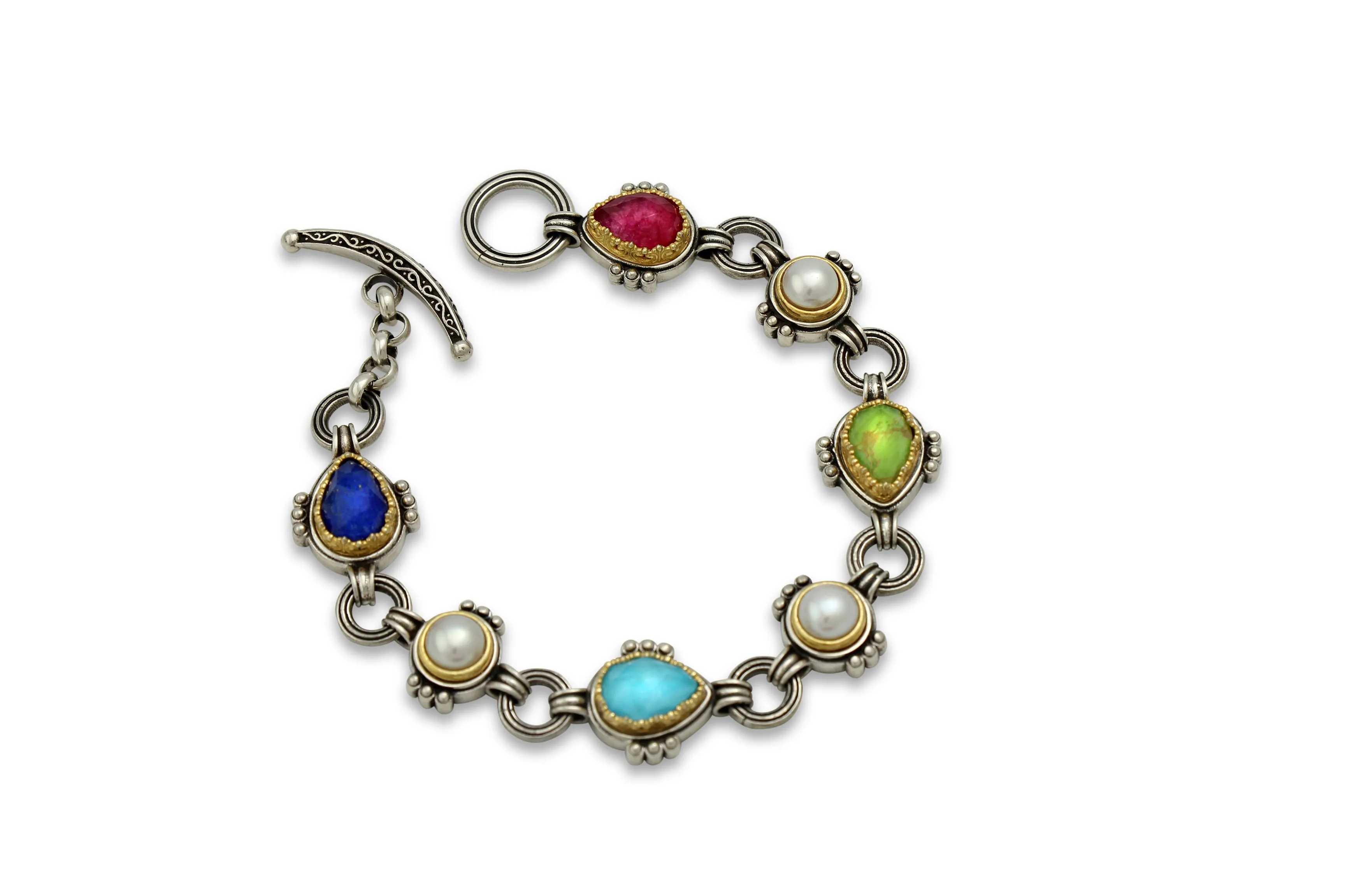 Karameles - Harvest Moon Drops Silver & Gold Bracelet