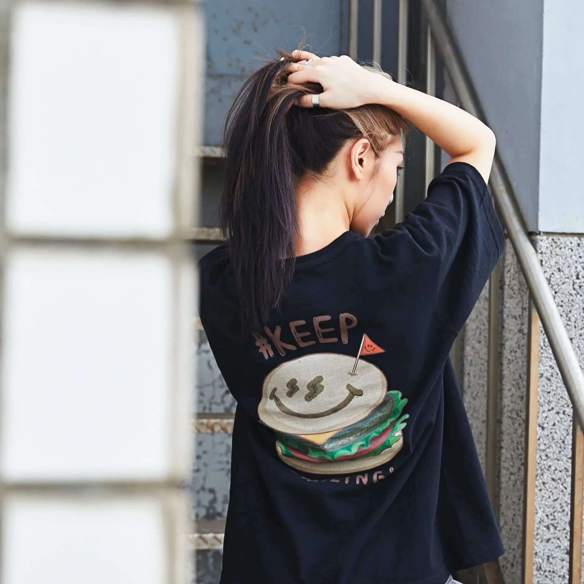 Kickstage #KEEP Hamburger Tee [KS128]