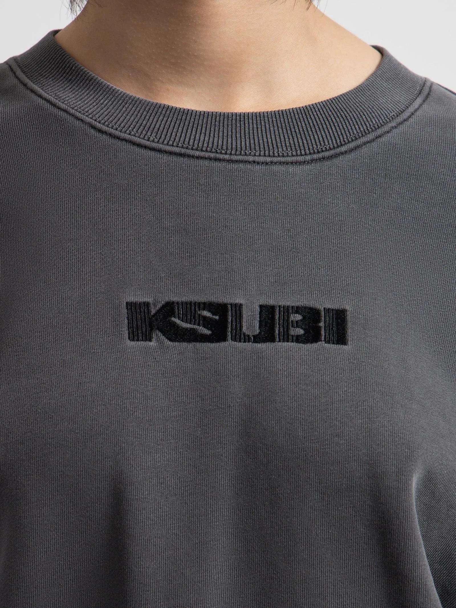 KSUBI Sott Klassic Crew Sweat in Cinder