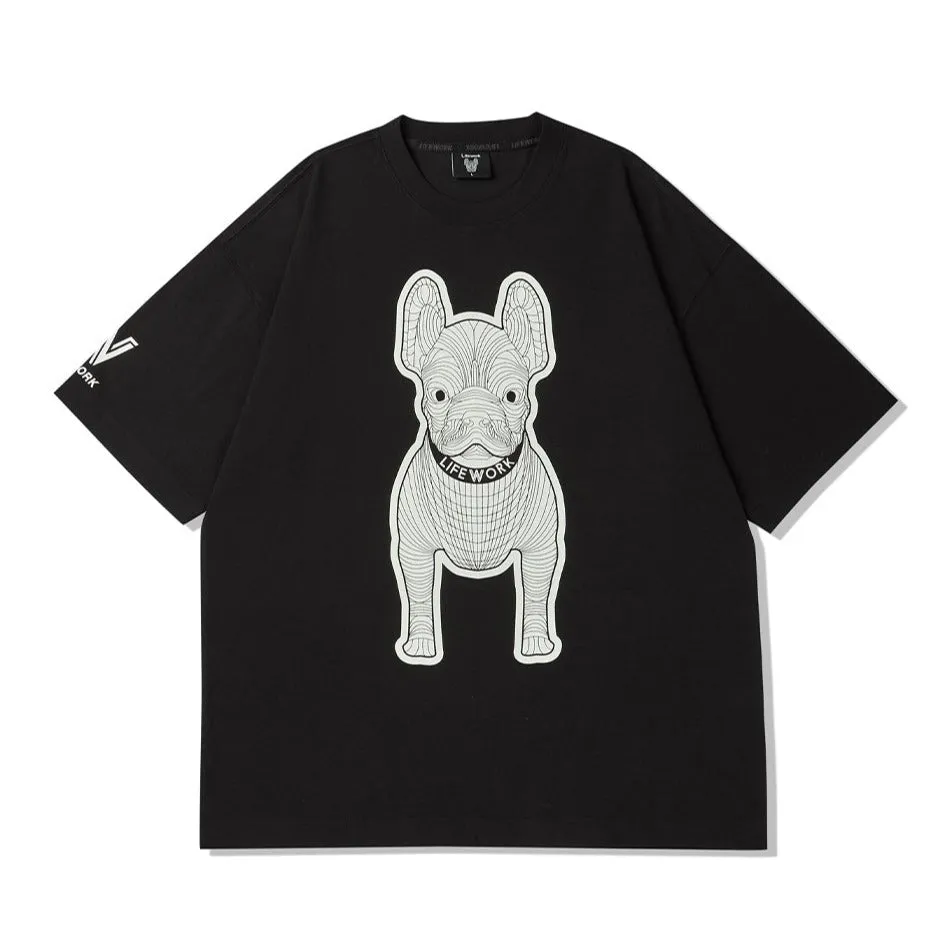 LifeWork Bulldog Tee Black