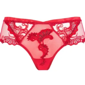 Lise Charmel Dressing Floral Boyshort in Red ACC0488