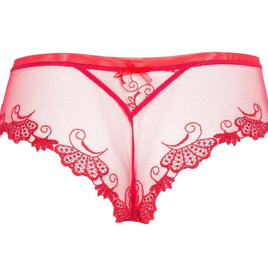 Lise Charmel Dressing Floral Boyshort in Red ACC0488