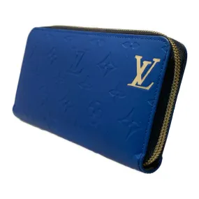 #LOUIS VUITTON/Long Wallet/BLU/PVC/Monogram/Vernis