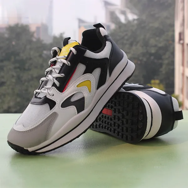 Men Premium  Black & White Sports Shoes