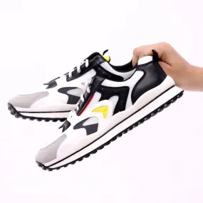 Men Premium  Black & White Sports Shoes