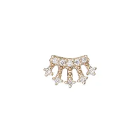 Mini Diamond Crown Stud (Single)