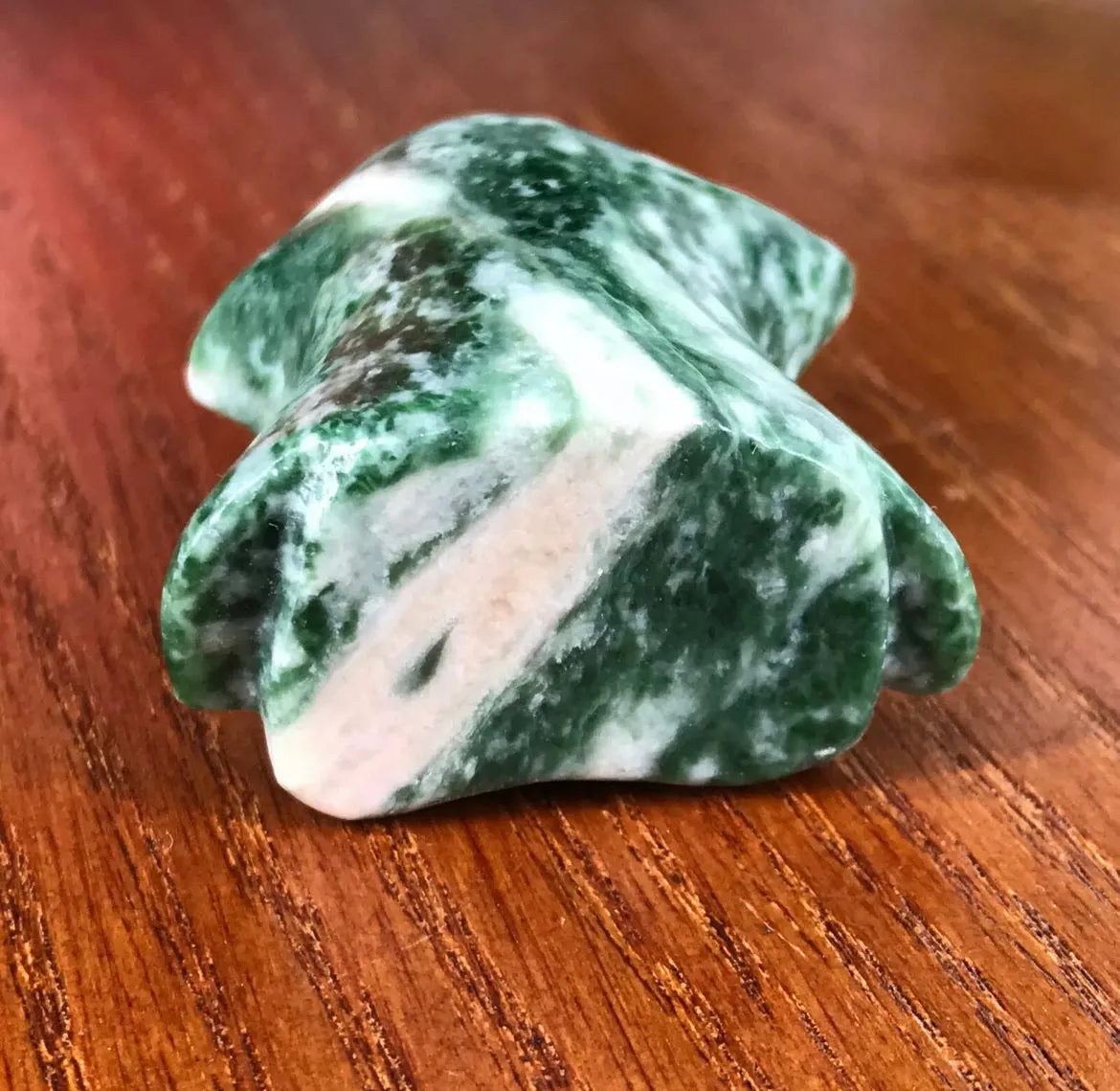 Natural Qinghai Jade gemstone hand carved Crystal ghost