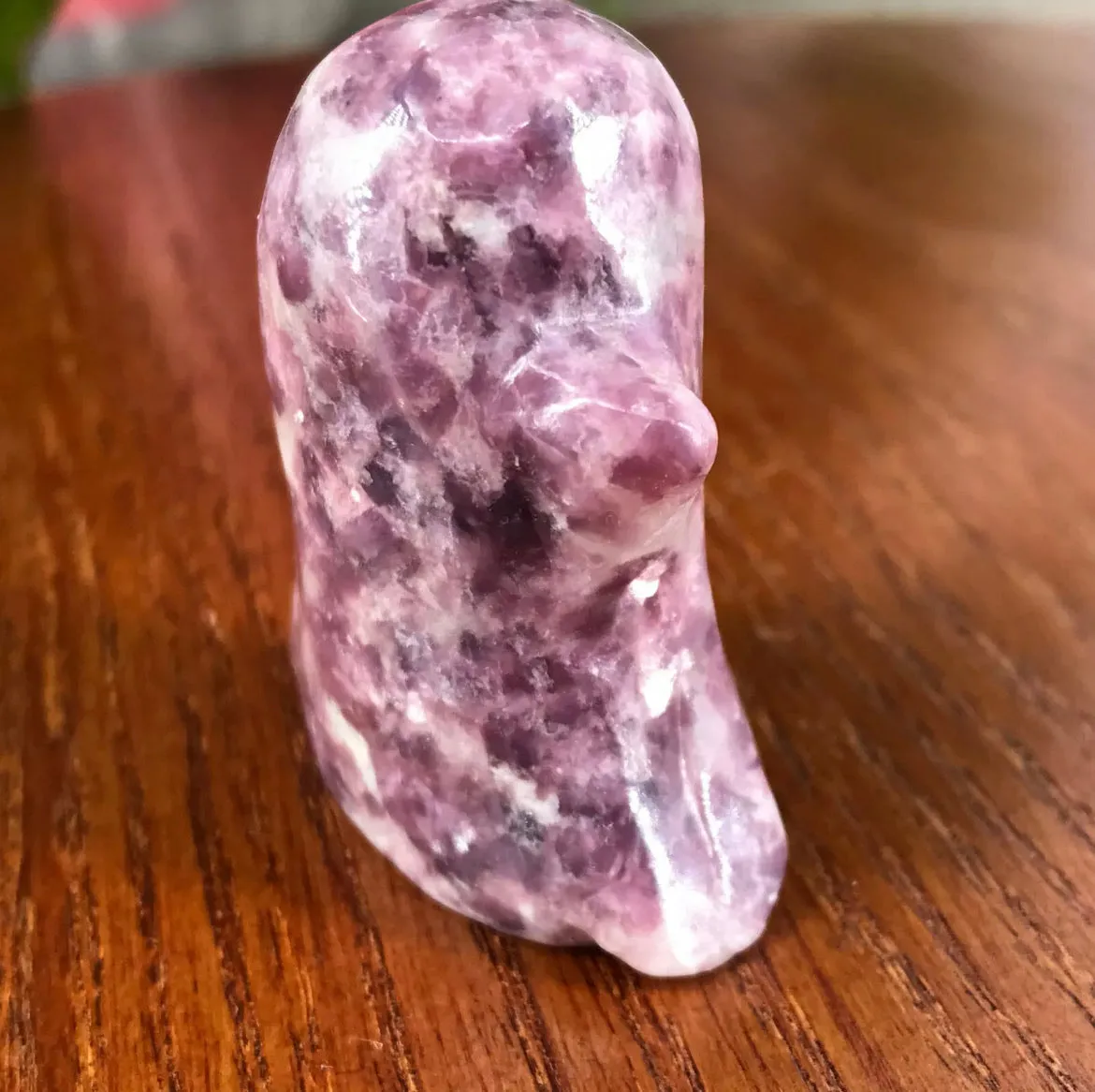 Natural Ussingite gemstone Hand Carved Crystal Ghost