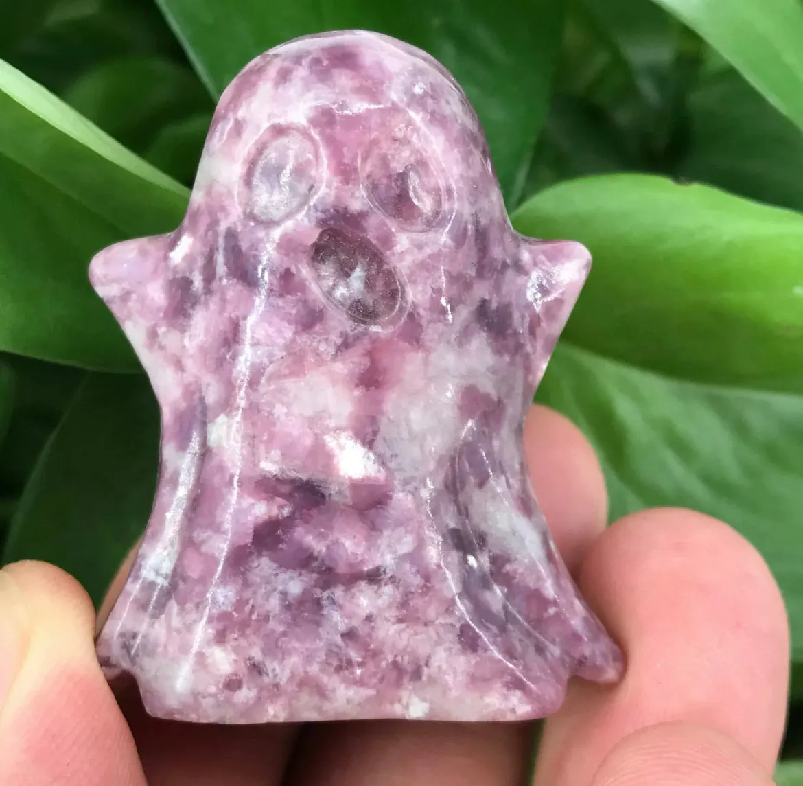 Natural Ussingite gemstone Hand Carved Crystal Ghost