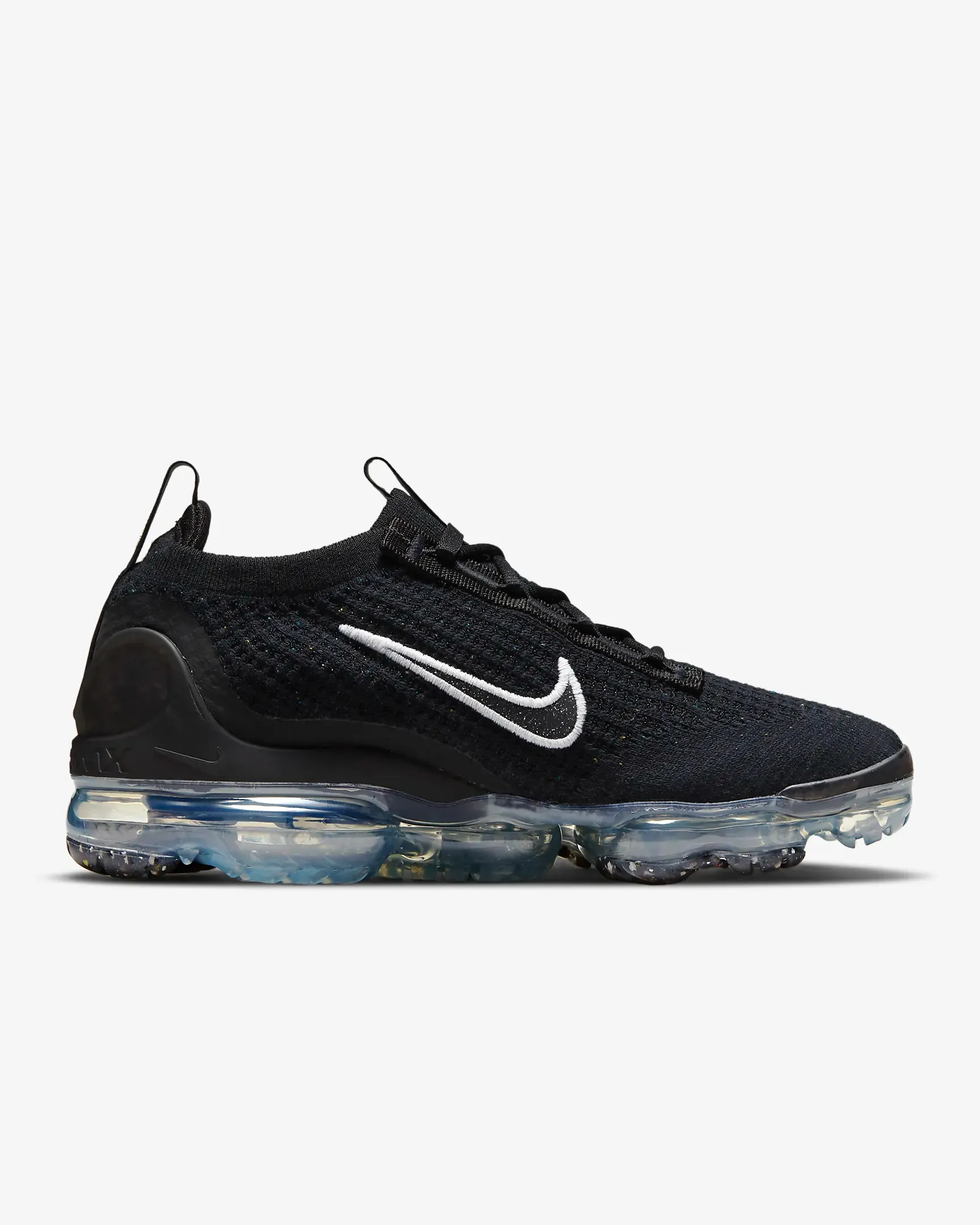 Nike Women's Air Vapormax 2021 FK Shoes - Black / Metallic Silver / White